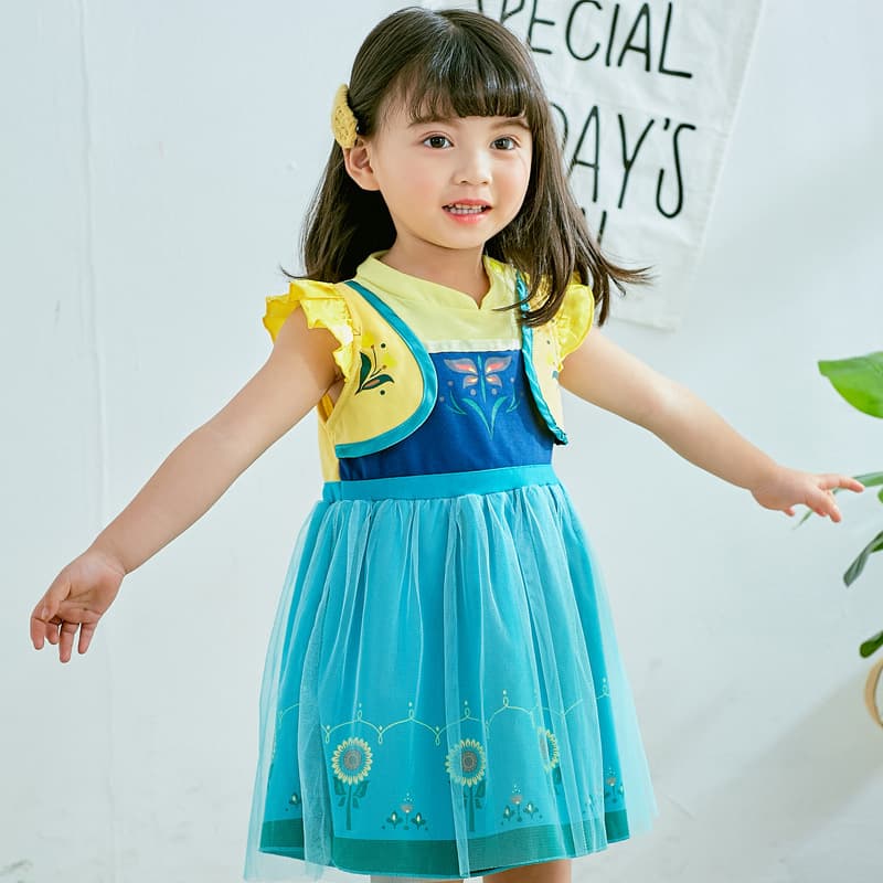 Elsa Princess Dress for Girls Autumn 2026 New Birthday Party Christmas Children's Costume Elsa Dress
