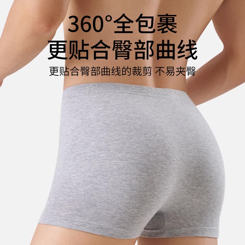 Disposable Pure Cotton Boxer Briefs for Men Bulk 100% Cotton Sterilized No-Wash Individually Packed Travel Daily Throwaway Underwear