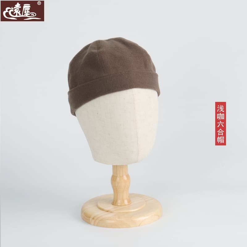 Dust-remote Monk Hood Unisex Religious Wool Blend Knit Six-harmony Winter Cap