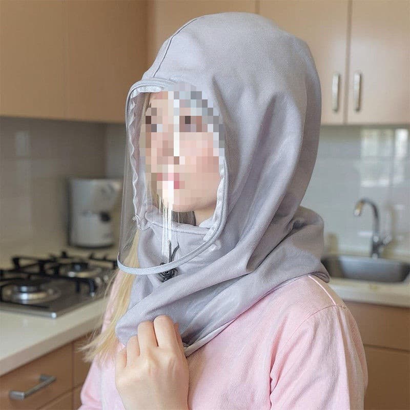 Kitchen Cooking Face Shield Full Face Frying Anti-Splash Mask Oil-Proof Mask for Cooking and Frying, Grease Protection