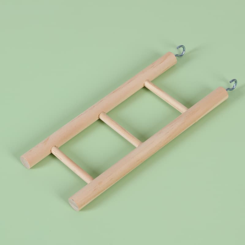 Budgie Parrot Toy Bird Interactive Climbing Ladder Rope Swing Accessories Cloud Ladder Wooden Ladder Nail and Beak Grinder