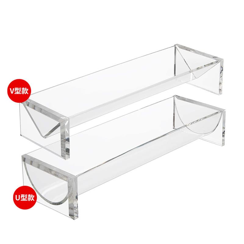 Simple European style acrylic rectangular tray restaurant dessert biscuit storage tray fruit food display rack batch