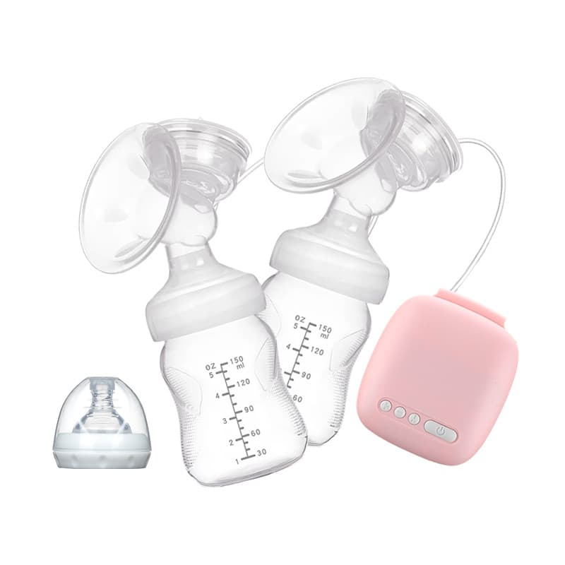 Miss Baby Double Electric Breast Pump with Strong Suction, Automatic Massage, Postpartum Lactation Aid