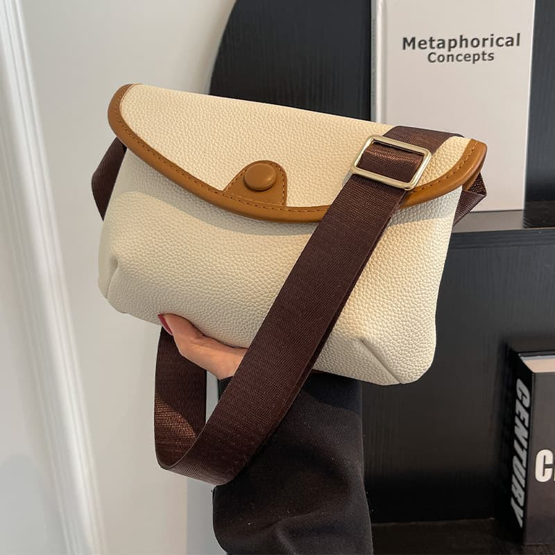 This Year's Bestseller Spring/Summer Trendy Lychee Texture Minimalist Square Bag Casual Crossbody Shoulder Bag Fashionable Sling Bag