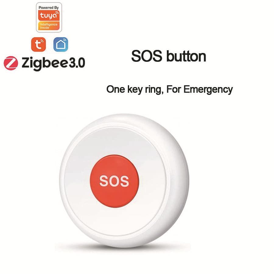 Tuya Zigbee emergency button smart SOSl elderly caller remote wireless emergency button