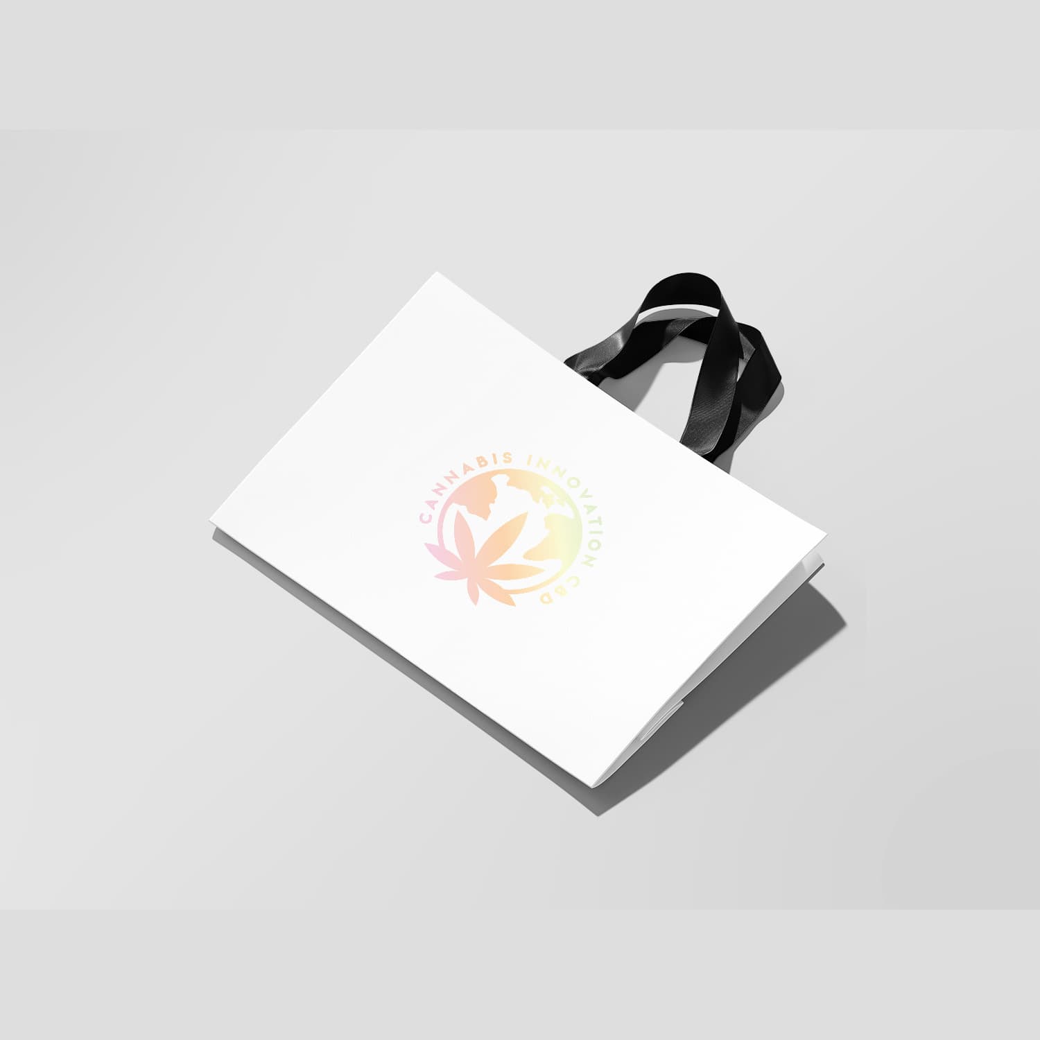 Paper bag gift bag ins style wholesale spot white card cowhide clothing shopping bag handbag packaging with logo