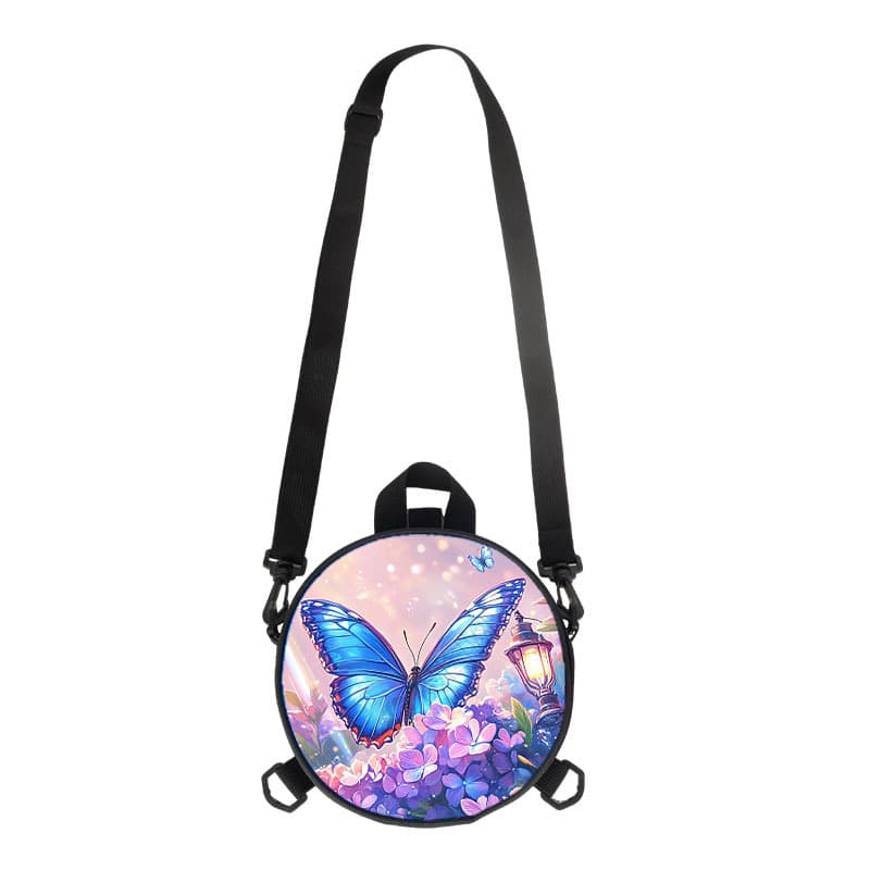 Hot Selling Butterfly Kids Printed Shoulder Crossbody Bag Lightweight Casual Sling Bag Storage Bag Kindergarten Girl Bag