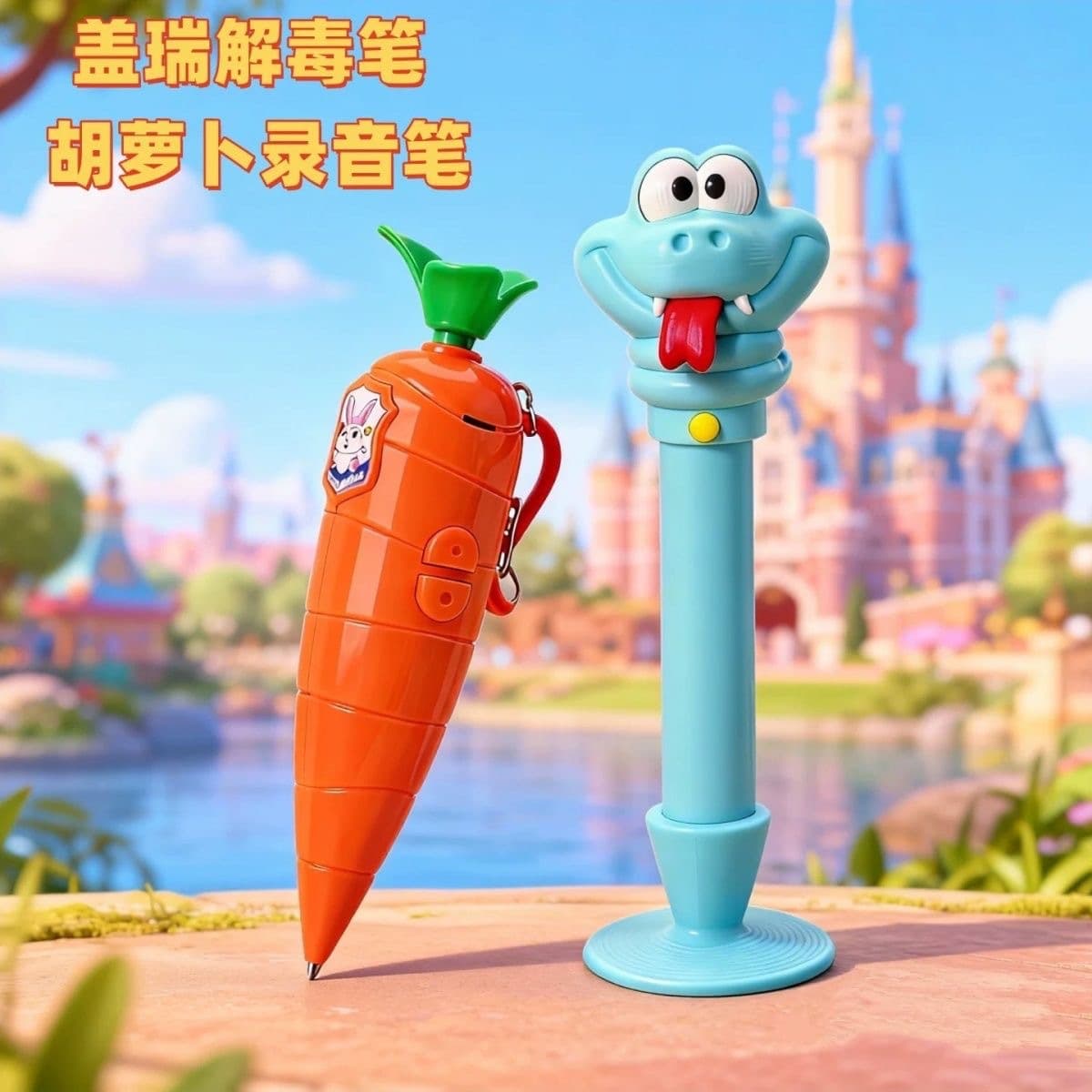 Xiaohongshu’s same cute carrot recording pen student Internet celebrity Gary’s snake venom clear pen ballpoint pen recorder