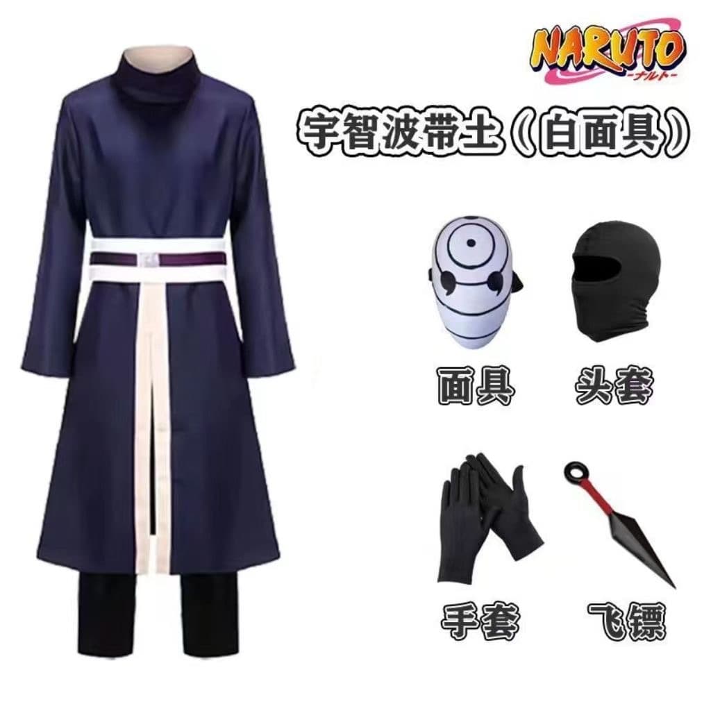 Naruto Cosplay Obito Uchiha Akatsuki Organization Cos Costume Mask Fan Anime Cos Clothing Wholesale Drop Shipping