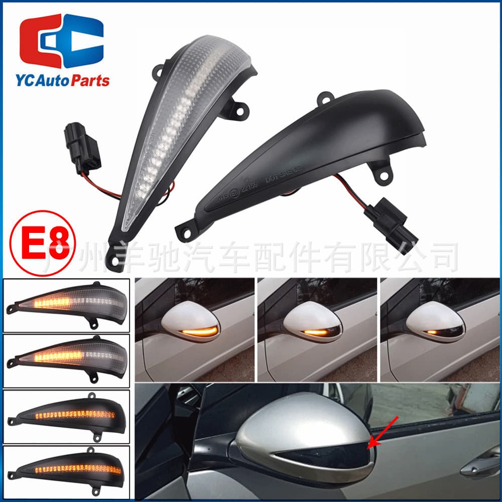 Compatible with 2005-2012 Honda Civic Sequential LED Side Mirror Turn Signal Lights