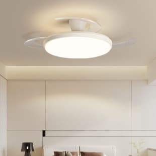 Ultra-Thin Fan Light, 2026 New Ceiling Fan Light, Ceiling Mounted for Dining Room Bedroom Living Room Integrated with Electric Fan Ceiling Light
