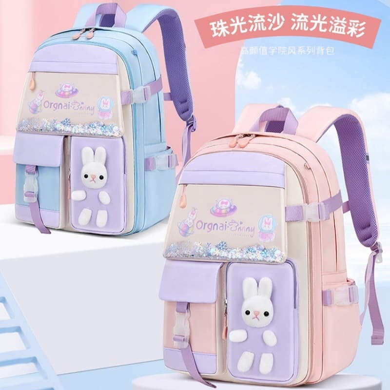 New Quicksand Backpack for Elementary Students Grades 1-3-6-9, Lightweight Dual-Shoulder Bag for Kids Ages 6-9-12-15, School Backpack