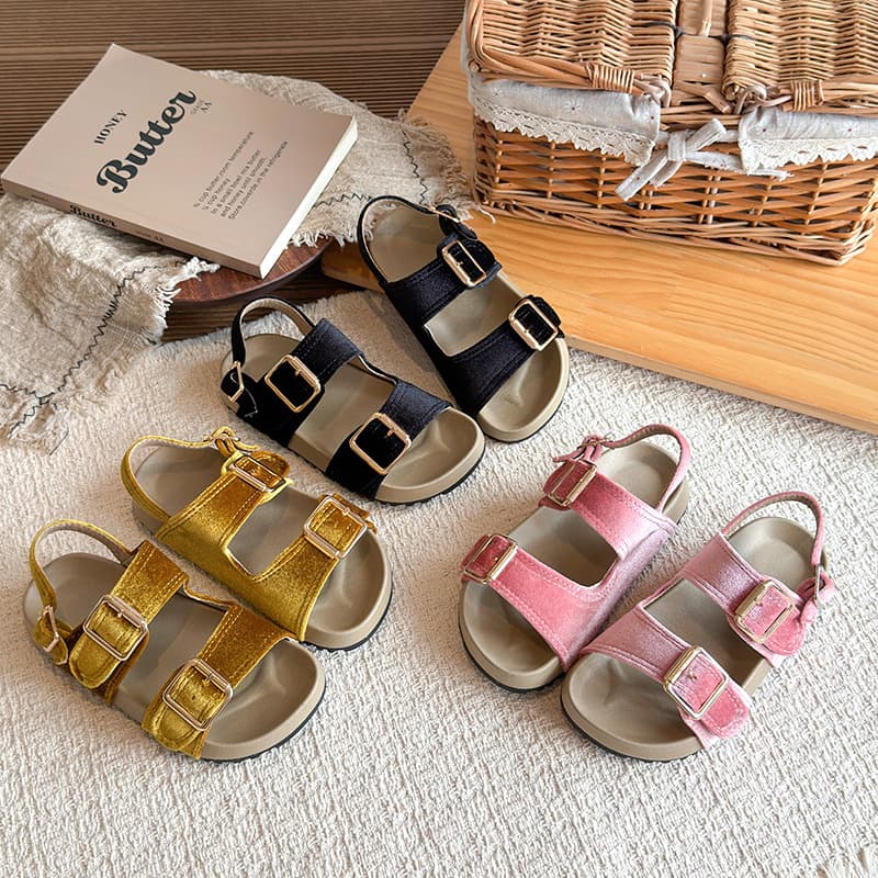 Girls' Sandals, Children's Beach Shoes, New Style Girls' Versatile Non-Slip Summer Shoes, Soft-Soled Fashionable Korean Style Children's Sandals