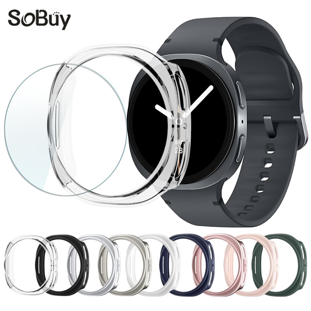Compatible with Samsung Galaxy Watch 8/9 Case 40/44mm PC Hollow Ultra 2025 Protection