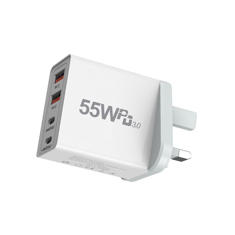 Amazon 55W Multi-Port USB Phone Charger Dual PD Dual USB Adapter Huawei Fast Charging Head AU Plug