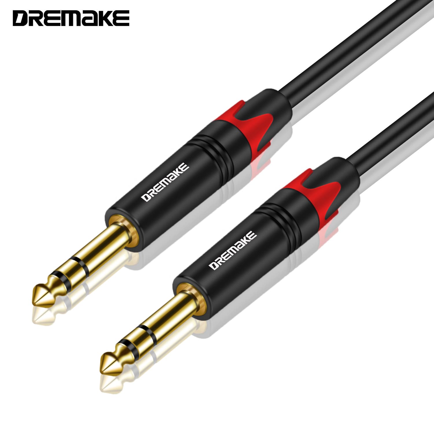 6.5mm Guitar Cable Double Shielded Heavy Duty Copper Shell 6.5mm Large Three Core Stereo Audio Adapter Cable