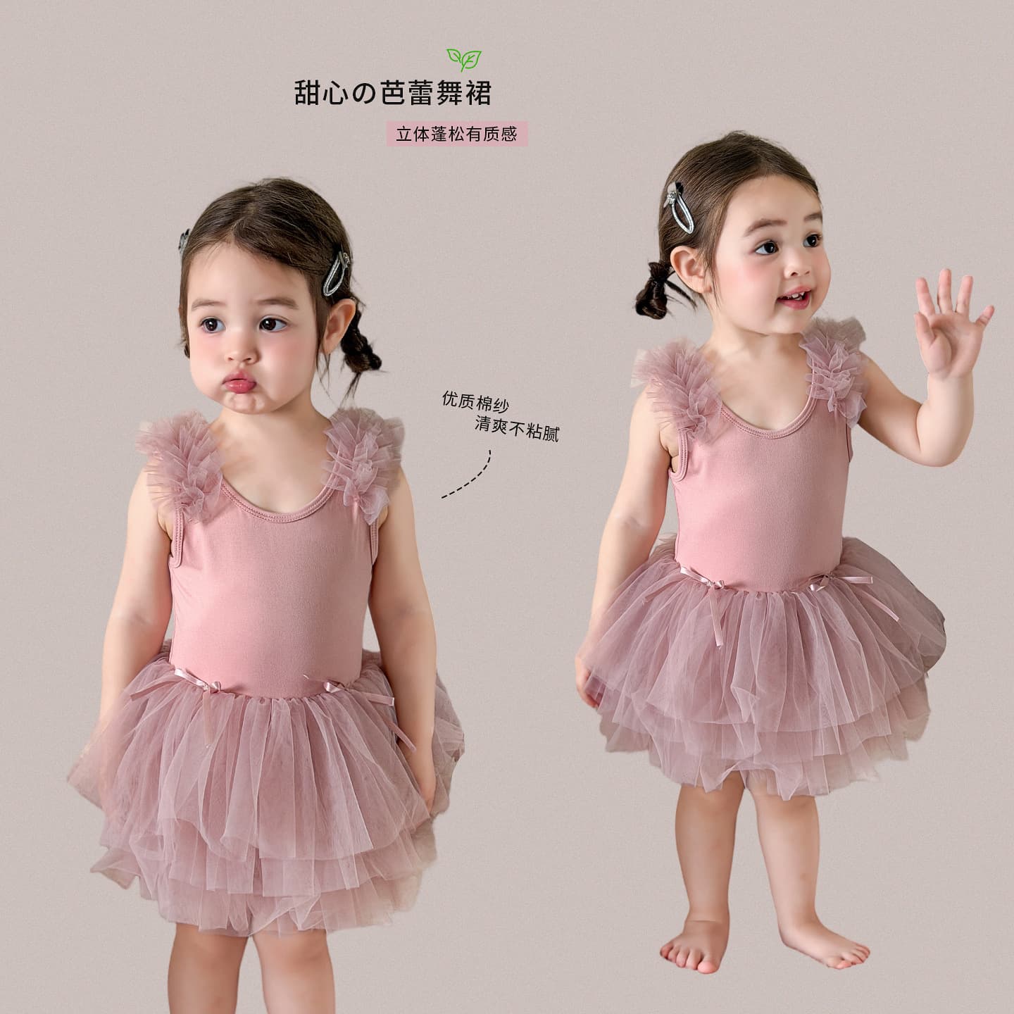 Sueli children's clothing girls dress summer dress 2026 girls princess dress baby tutu one-year-old baby girl dress