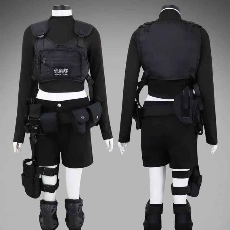 Full range, ready-made, covered cos clothing, armed girl tactical girl cosplay costume, military house full set of accessories