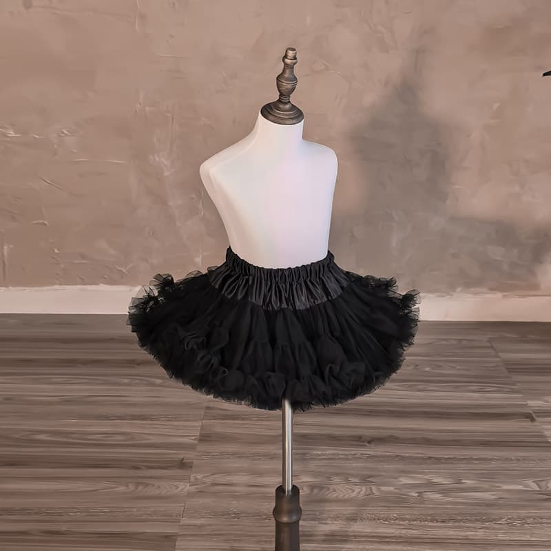 25cm super short children's petticoat lolita style, no flowing clouds, dark style cosplay, Halloween performance, cross-border AliExpress
