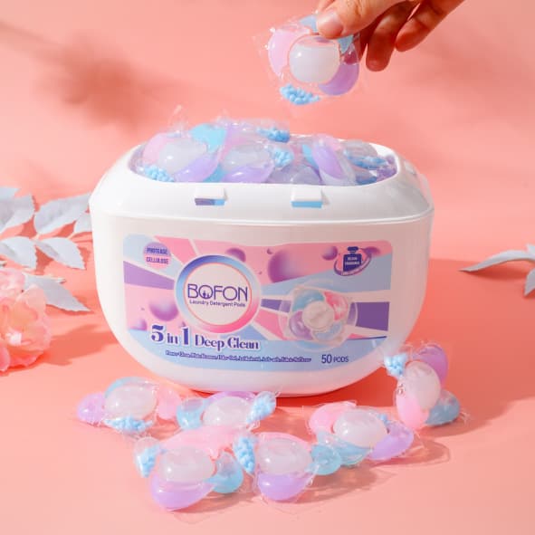 Deep Clean Laundry Washing Detergent Capsules With Scent