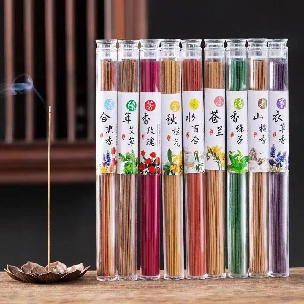 Sandalwood Incense Sticks with Floral Scents for Home Indoor Fragrance, Buddhist Incense, Rose Jasmine Agarwood Toilet Deodorizing Incense Wholesale