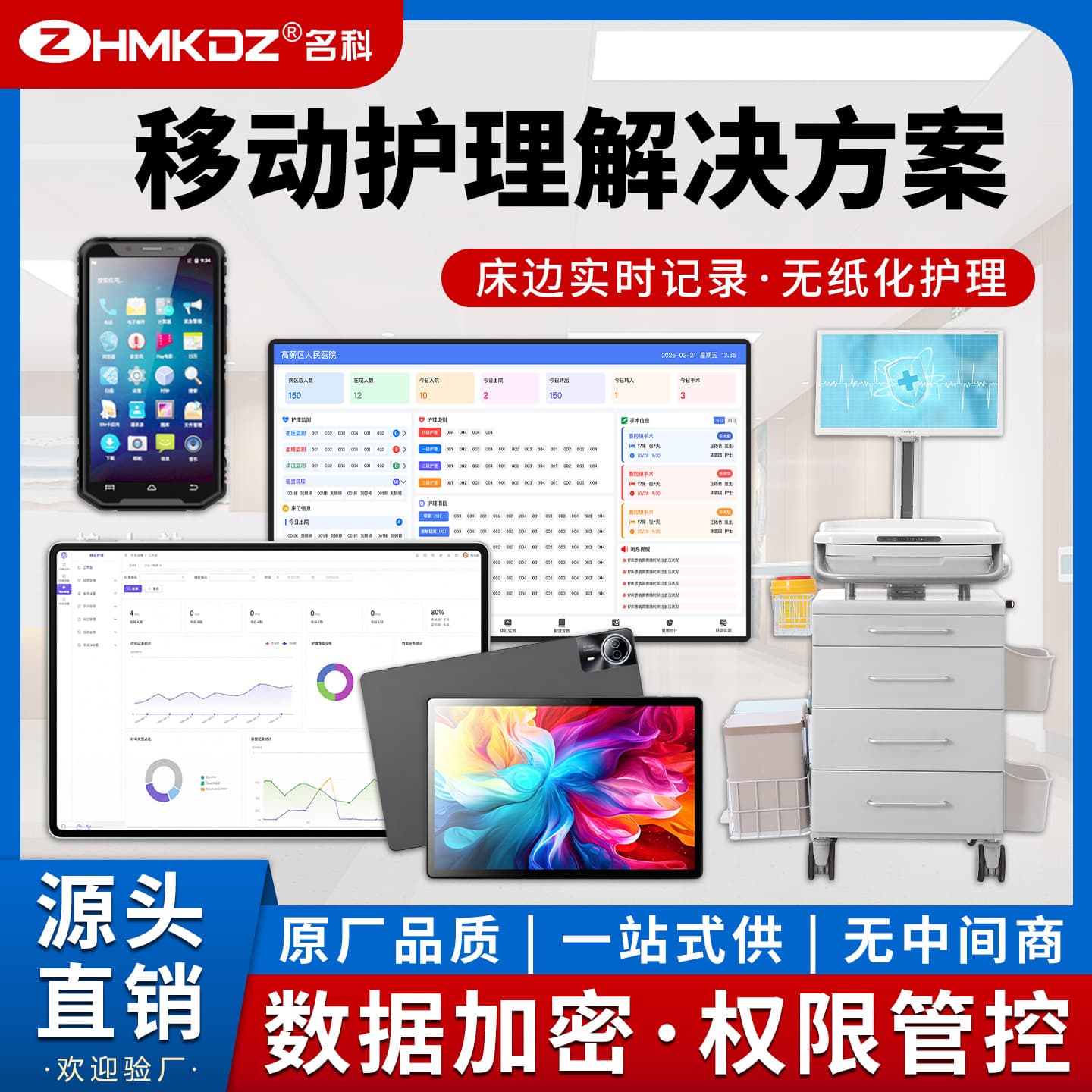 Mobile Nursing Information System IoT Patient Identity Verification Device for Hospital Outpatient Clinical Ward Rounds