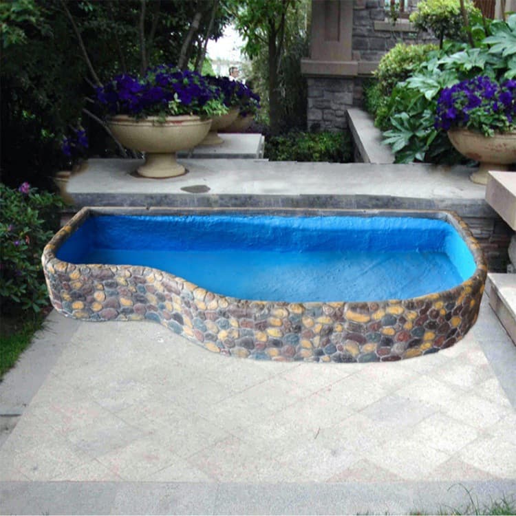 Customized indoor and outdoor courtyard balcony fish pond rockery water landscape goldfish children's fishing pond leisure ground fish tank