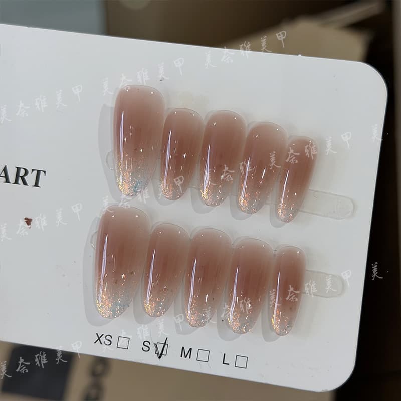 New Wearable Nails Exquisite and Beautiful, Brightening and Hand-Shaping Manicure, Shining Debut Style, Adult Handmade Wearable Nails