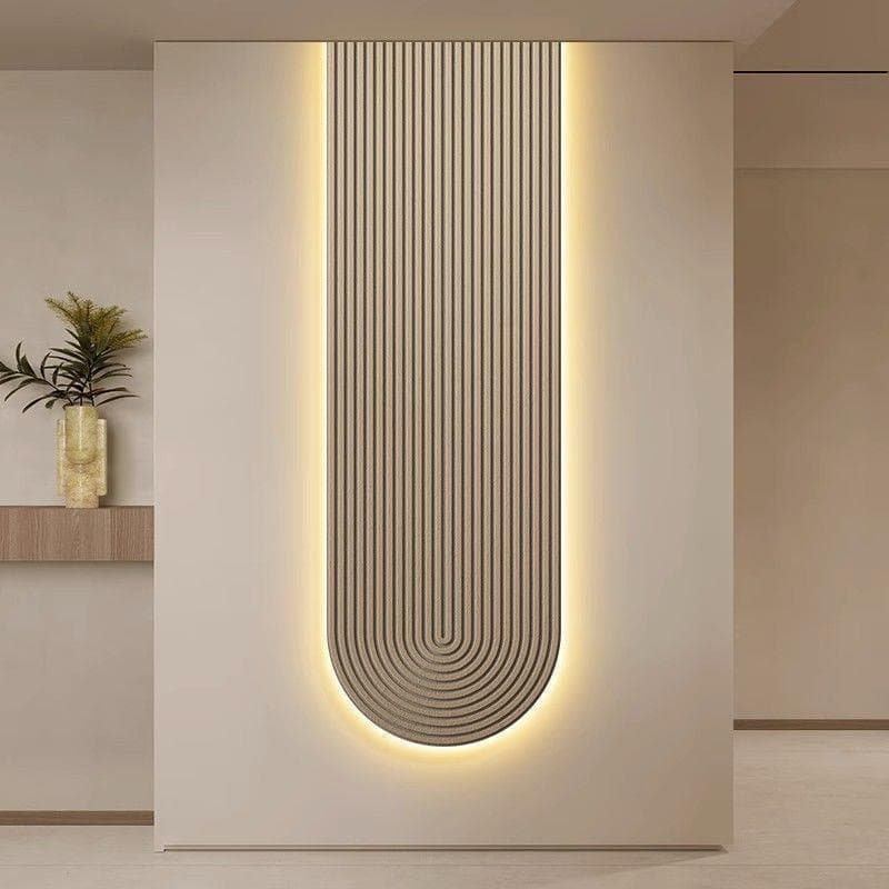 High-end entrance hall decorative painting solid color minimalist corridor aisle hanging painting modern minimalist living room luminous mural