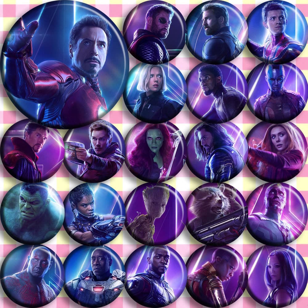 Avengers 3 Theme Commemorative Badge 58mm Iron Man Infinity War Movie Merchandise Poster Toy