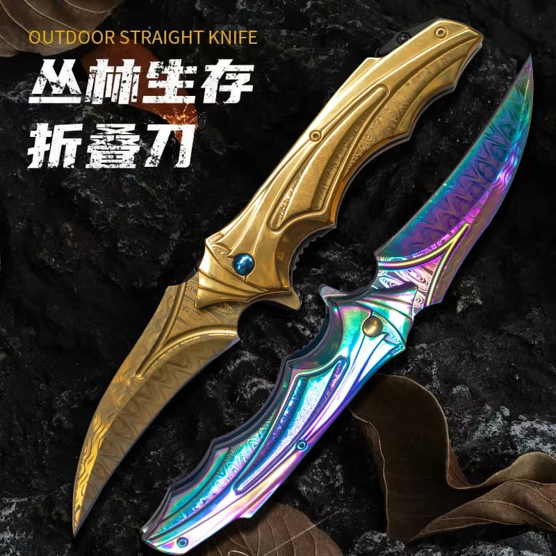 Browning Stainless Steel Folding Knife Camping Portable Heavy-Duty Survival Knife Yangjiang Factory In-Stock Outdoor Knife Unboxing Knife
