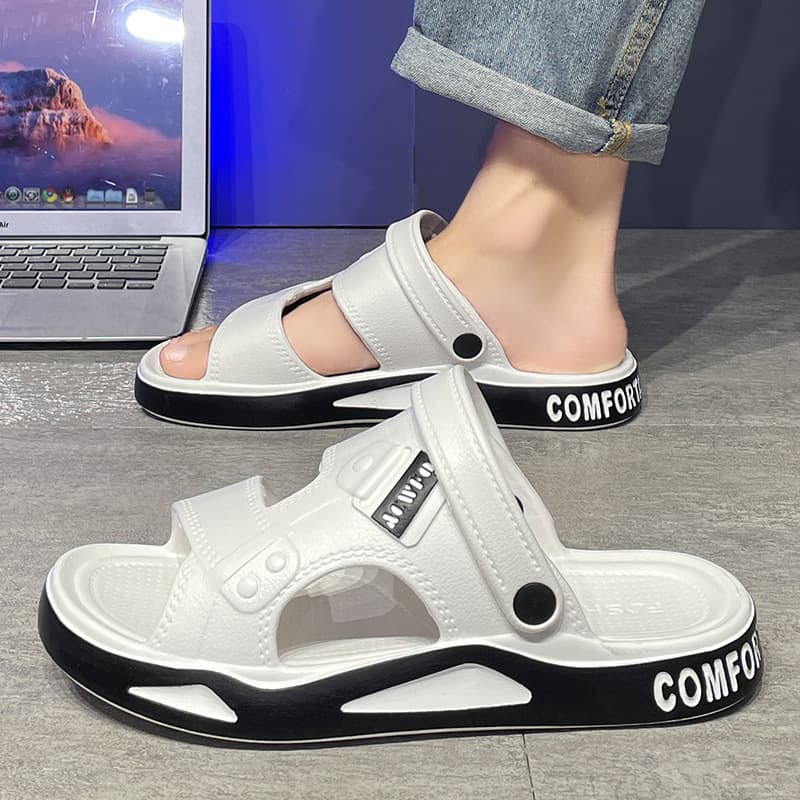 EVA Sandals for Men, Summer Dual-Purpose Driving Sandals, Lightweight and Durable Beach Shoes, Casual Trendy Men's Sandals
