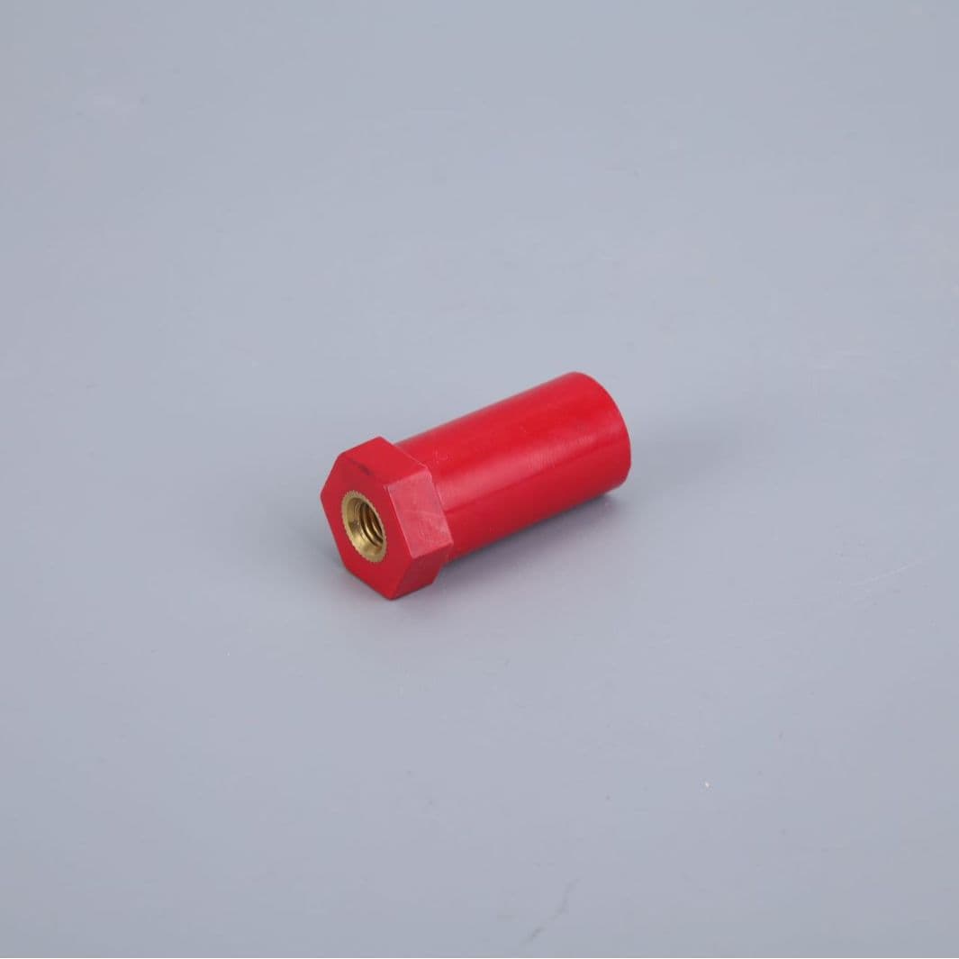 Cylindrical Insulators HZSB Series, JYZ20×45M6/M8-20*50M6/M8 Red Hexagonal