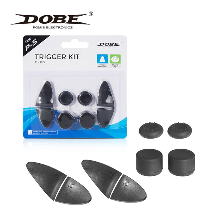 PS5 Game Controller Trigger Button Anti-Slip Durable Protection Cap L2 R2 Key 8 in 1 Set for PS5 Wireless Game Controller