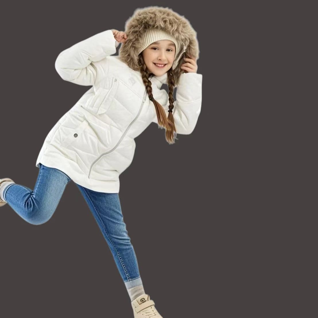 TOM*MY HILFIGER Original Girls' Thick Fleece-Lined Jacket