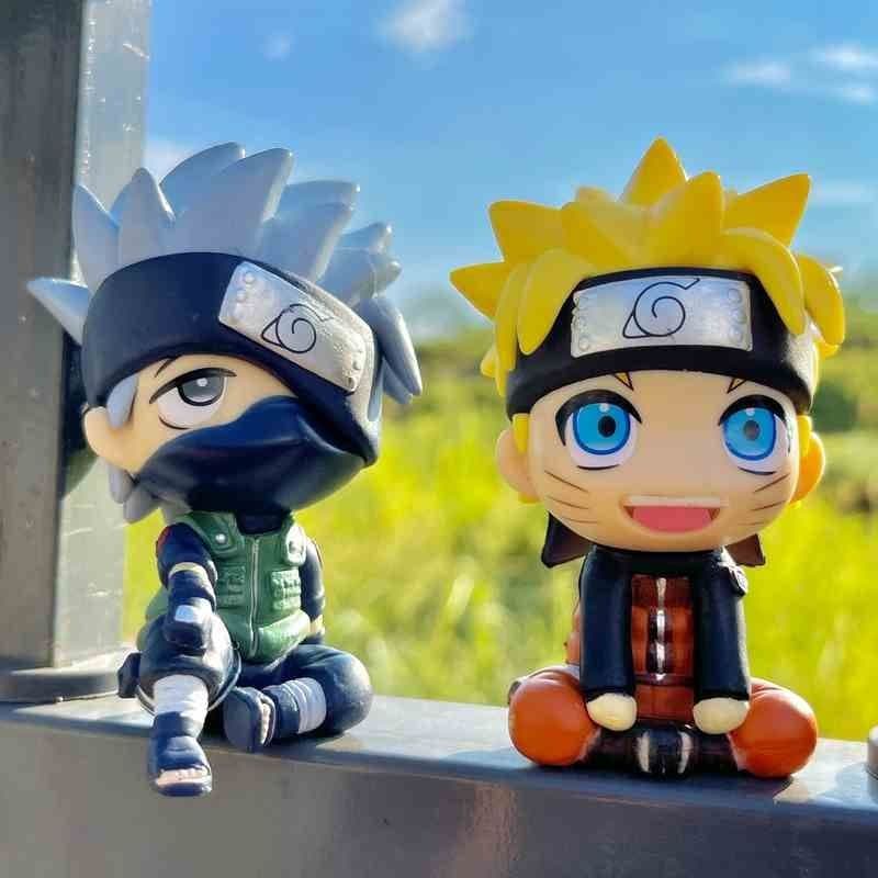 Naruto figure Q version Naruto Kakashi Itachi Japanese anime peripheral doll blind box ornament gift
