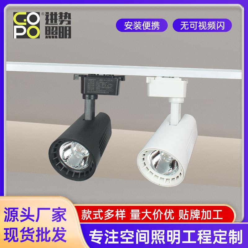 Source manufacturer Piovan second generation track light spotlight clothing commercial super bright white light warm light Piovan second generation 20W30W