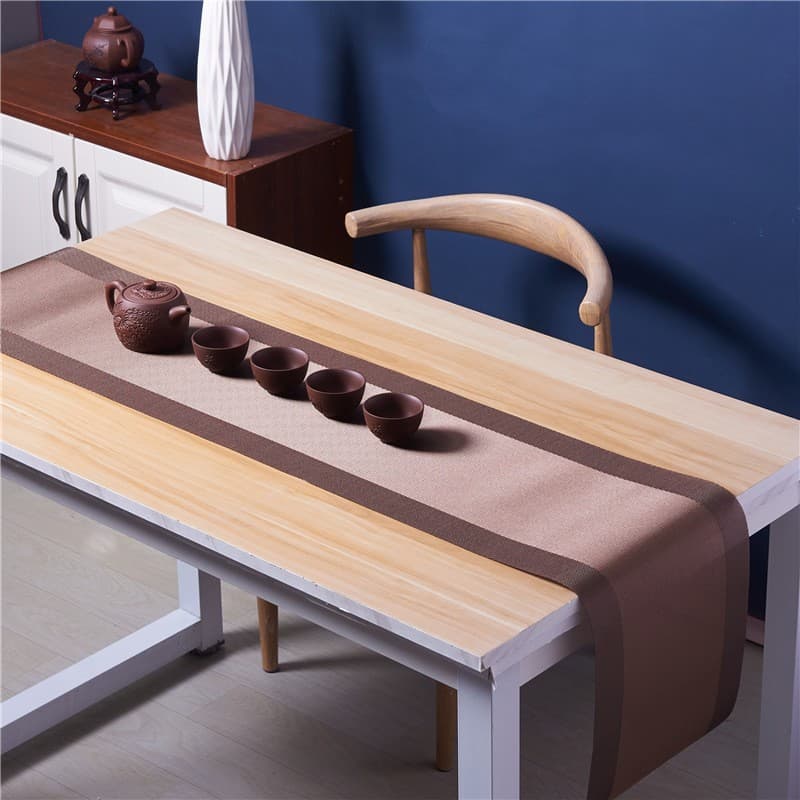 Table flag, high-end Teslin woven tablecloth, Chinese tea ceremony, Zen tea residue filter mat, insulation mat, European style