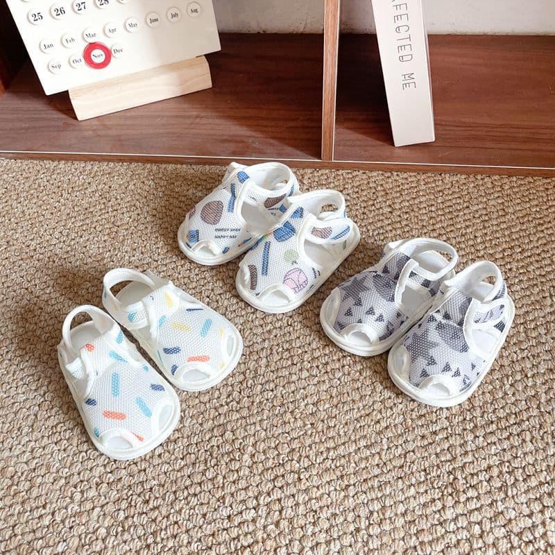 Chu Pite Spring/Summer Anti-Slip Walking Shoes for Boys and Girls, Toddler Steady Walking Shoes, Breathable Mesh, Soft Sole, Soft Upper, Infant Shoes