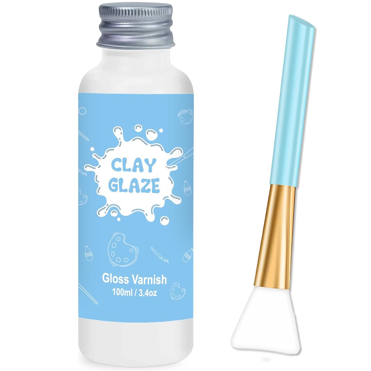 Air Dry Clay Varnish Having a Gloss Glaze Effect (Gloss)