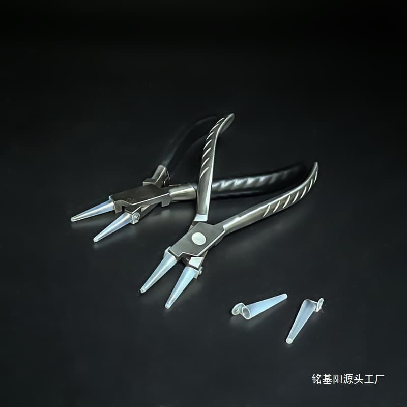 Plastic Pull Stainless Steel Commonly Used Round Nose Iron Pliers, DIY Handmade New Nylon Head Metal Wire Jewelry Other