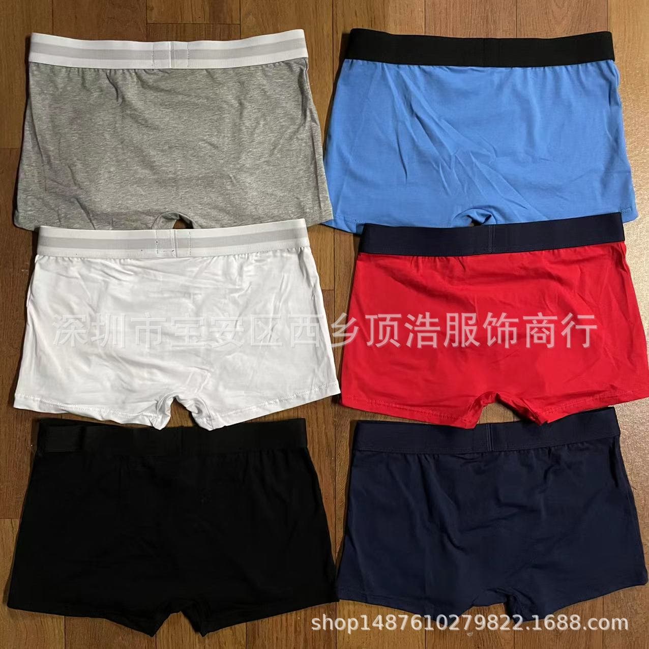 Men's Boxer Shorts Cotton Stretch Boxer Briefs Comfortable Breathable Underwear Soft Fabric Slip-resistant Waistband