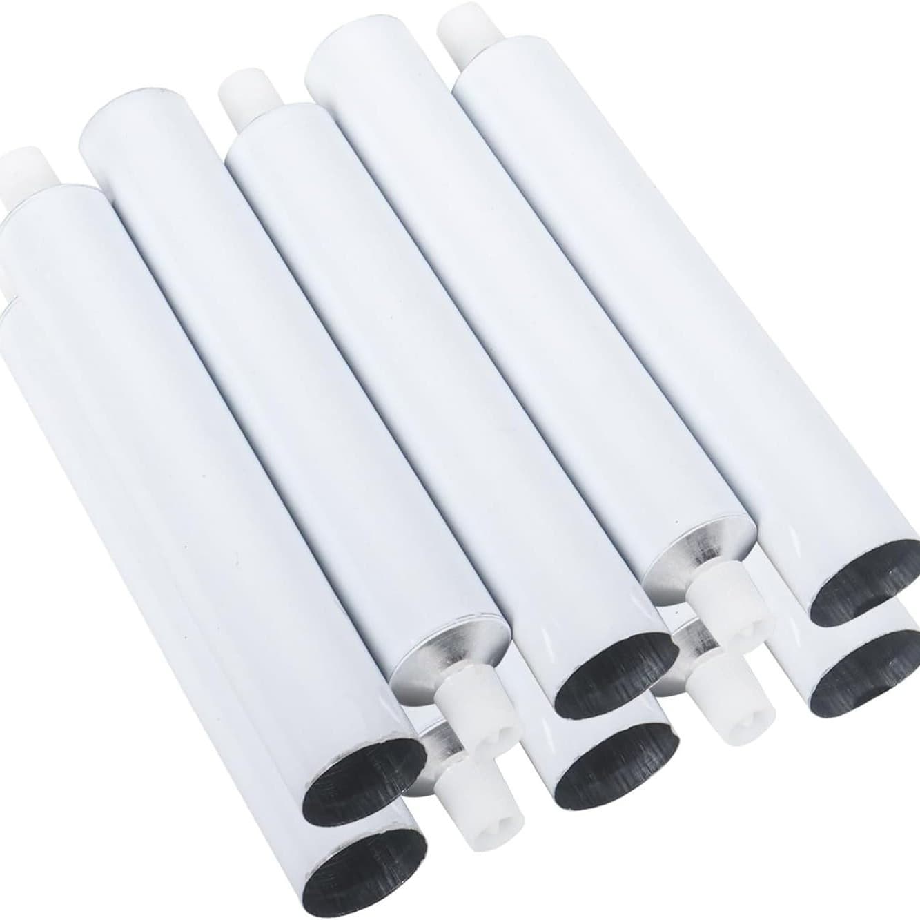 10 empty aluminum paint tubes, 60ml paint tubes for storing acrylic paint, watercolor