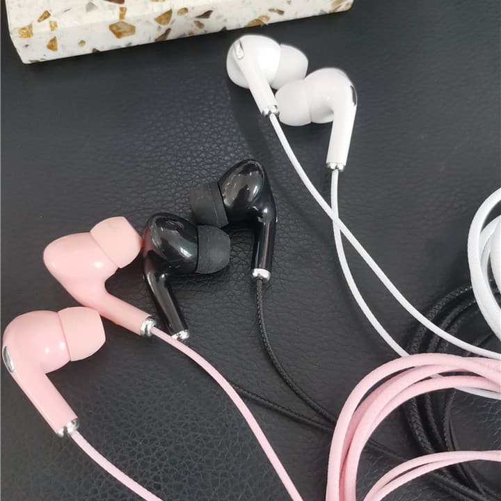 Macaron Color Wired Hands-Free Headphones, Universal 3.5mm Music Earphones with In-Ear Deep Bass