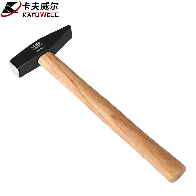 Kafuwear Wooden Handle Fitter's Hammer, Mallet, Sheet Metal Hammer, Electrician's Hammer, Mason's Hammer, Duckbill Hammer 500g HA42