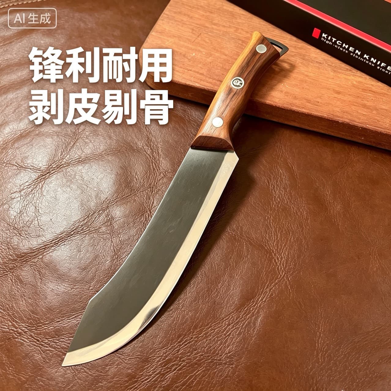 Forged Skinning Knife, Special Knife for Slaughtering Pigs, Butcher Knife, Chef's Knife, Knife for Slaughtering Sheep, Meat Cutting and Dividing Knife, Boning Knife, Pig Slaughter Knife