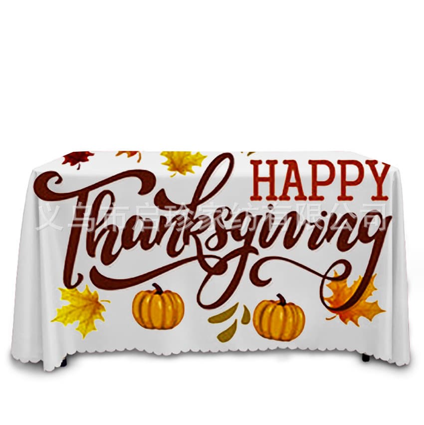 Christmas Printed Tablecloth Source Factory Festive Chair Cover Decorative Fabric Round Tablecloth Waterproof Tablecloth