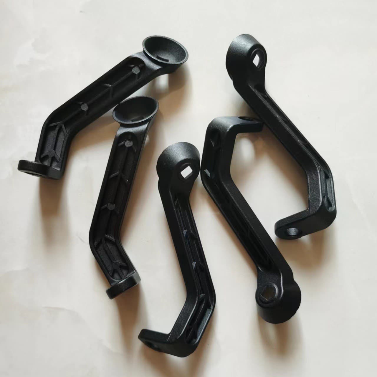 Electric Motorcycle Phone Mount Bracket, Rearview Mirror Style, Aluminum Alloy Rod, Fixed Base, Handlebar Clamp