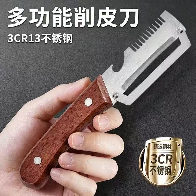 Sturdy Peeler New Stainless Steel Multi-Function Kitchen Fruit Pumpkin Tool All-Steel Sugarcane Knife