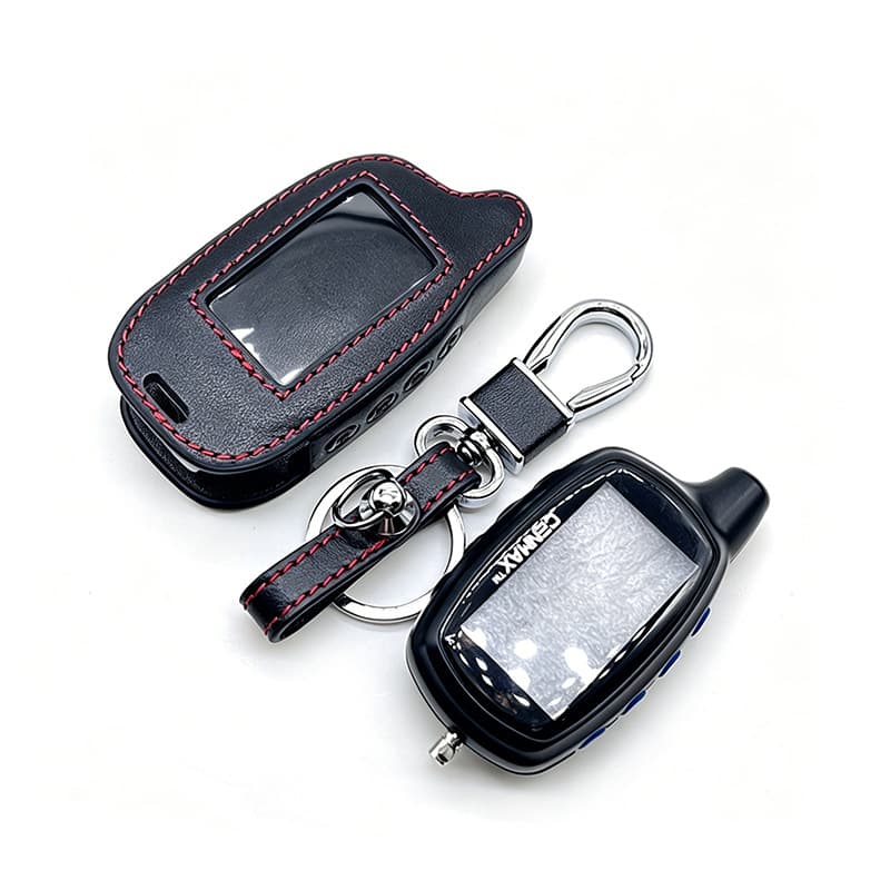 Suitable for Russian ST-7A smart CENMAX car two-way anti-theft alarm cover key protective leather